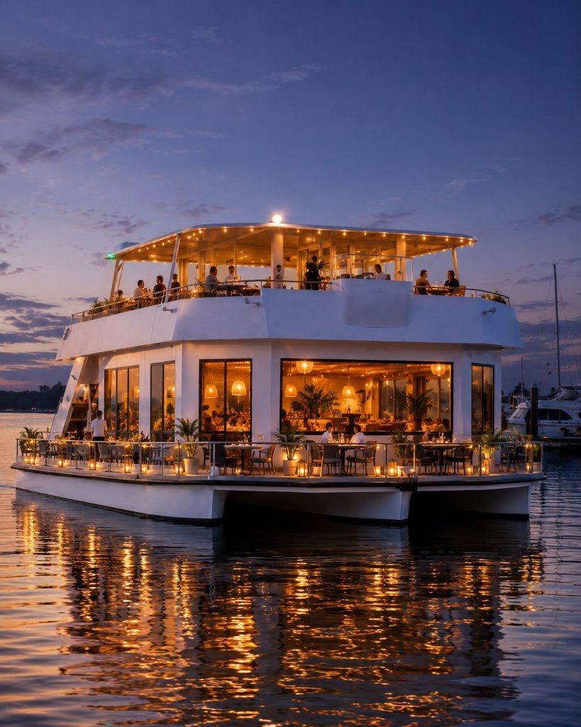 The Meridian — Multi-Deck Hospitality & Entertaining Yacht